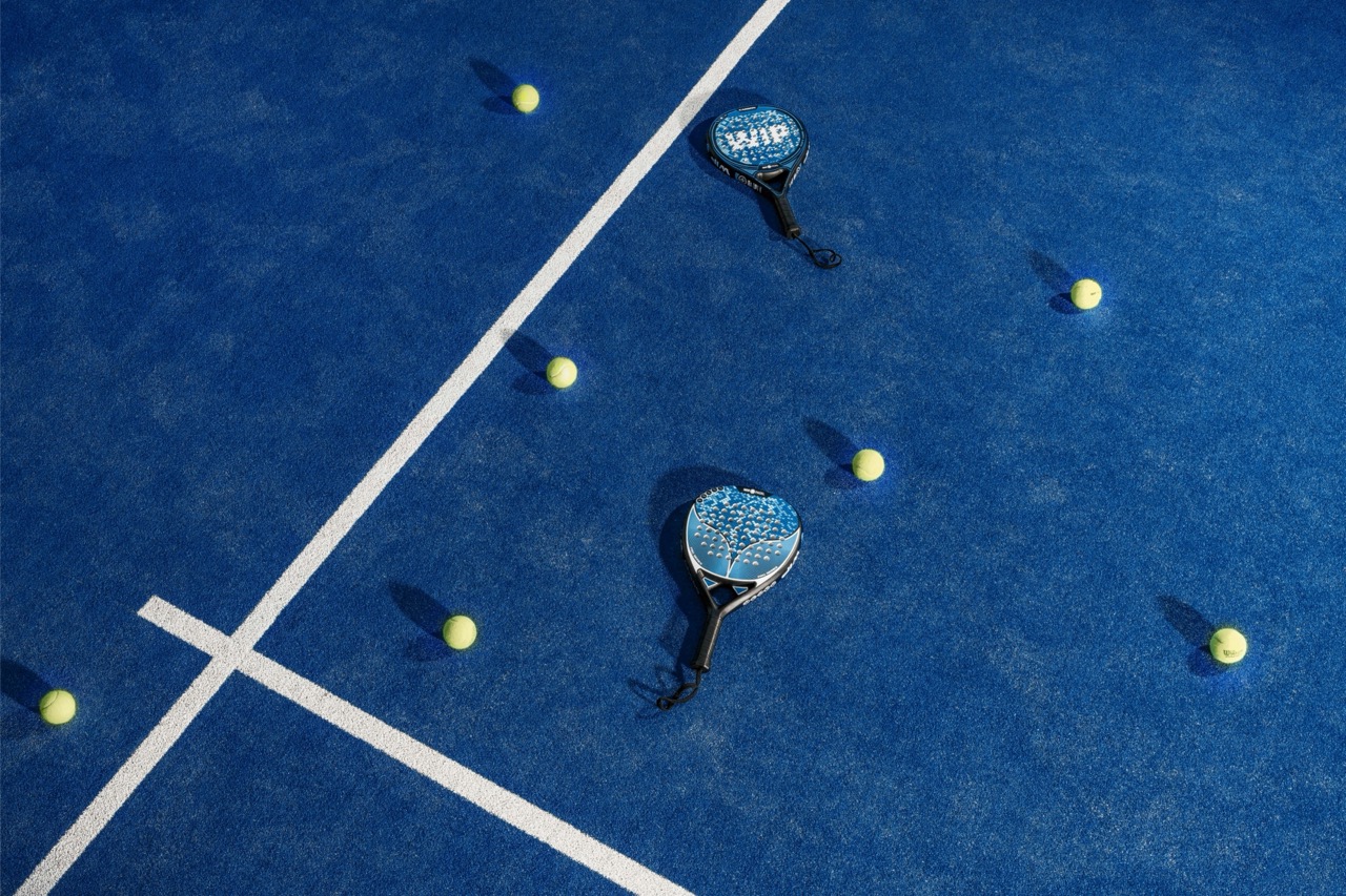 Padel rackets and balls